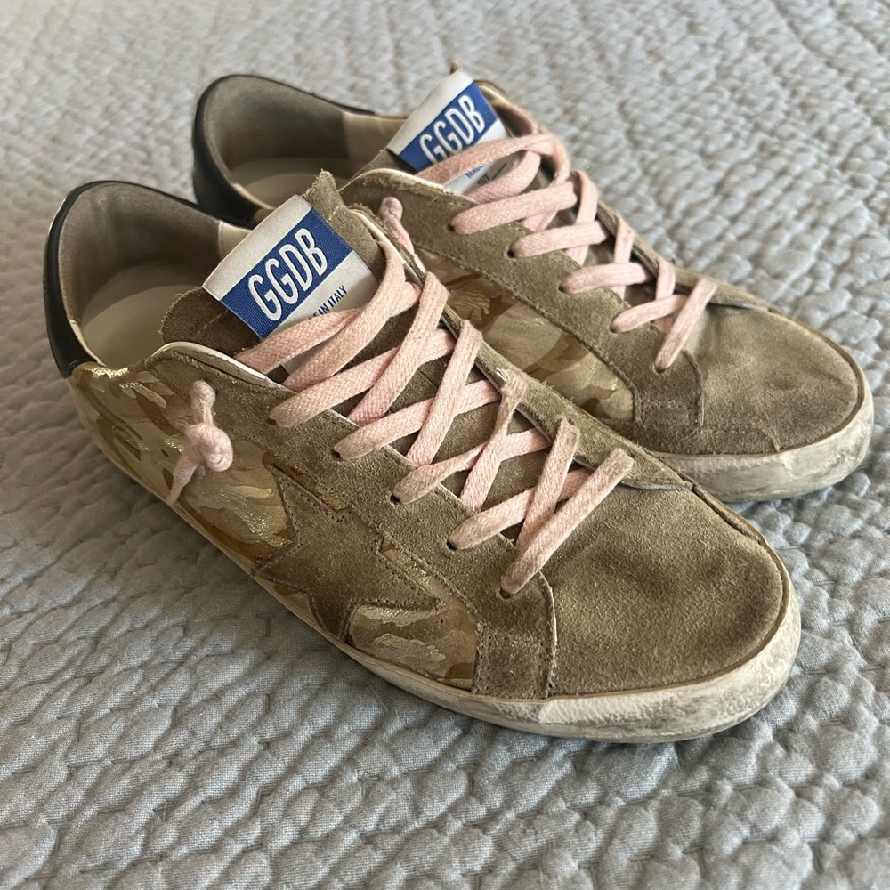 Golden Goose Superstar Camouflage Sneaker Size 39